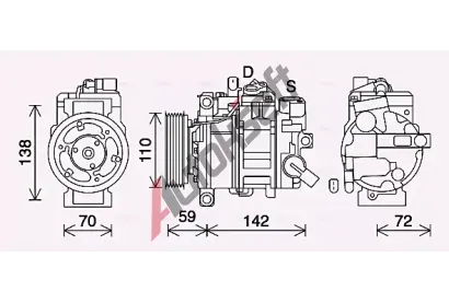AVA QUALITY COOLING Kompresor klimatizace AVA AIAK411, AIAK411 AVA QUALITY COOLING Kompresor klimatizace AVA AIAK411, AIAK411