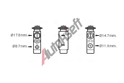 AVA QUALITY COOLING Expanzní ventil - klimatizace AVA CN1219, CN1219 AVA QUALITY COOLING Expanzní ventil - klimatizace AVA CN1219, CN1219