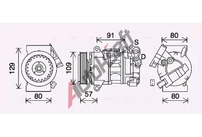AVA QUALITY COOLING Kompresor klimatizace AVA PEAK407, PEAK407 AVA QUALITY COOLING Kompresor klimatizace AVA PEAK407, PEAK407