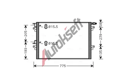 AVA QUALITY COOLING Kondenzátor - klimatizace AVA RTA5382, RTA5382 AVA QUALITY COOLING Kondenzátor - klimatizace AVA RTA5382, RTA5382