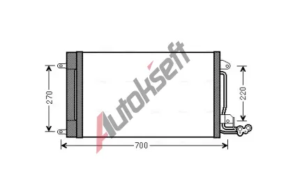 AVA QUALITY COOLING Kondenzátor klimatizace AVA STA5038D, STA5038D AVA QUALITY COOLING Kondenzátor klimatizace AVA STA5038D, STA5038D