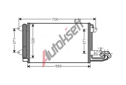 AVA QUALITY COOLING Kondenzátor klimatizace AVA VN5209D, VN5209D AVA QUALITY COOLING Kondenzátor klimatizace AVA VN5209D, VN5209D