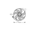 Větrák chlazení motoru AVA QUALITY COOLING ‐ AVA VN7521  Větrák chlazení motoru AVA QUALITY COOLING ‐ AVA VN7521