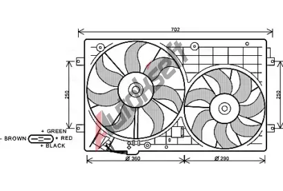 AVA QUALITY COOLING Větrák chlazení motoru AVA VN7528, VN7528 AVA QUALITY COOLING Větrák chlazení motoru AVA VN7528, VN7528