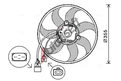 AVA QUALITY COOLING Větrák chlazení motoru AVA VN7534, VN7534 AVA QUALITY COOLING Větrák chlazení motoru AVA VN7534, VN7534