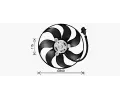 Větrák chlazení motoru AVA QUALITY COOLING ‐ AVA VN7553  Větrák chlazení motoru AVA QUALITY COOLING ‐ AVA VN7553