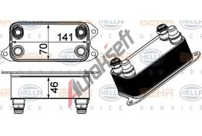BEHR HELLA SERVICE Chladič oleje automatické převodovky BHS 8MO 376 924-061, 8MO 376 924-061 BEHR HELLA SERVICE Chladič oleje automatické převodovky BHS 8MO 376 924-061, 8MO 376 924-061