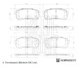 BLUE PRINT Sada brzdových destiček BLP ADBP420075, ADBP420075