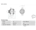 Alternátor BOSCH ‐ BO 0986081040  Alternátor BOSCH ‐ BO 0986081040