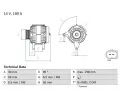 Alternátor BOSCH ‐ BO 0986081930  Alternátor BOSCH ‐ BO 0986081930
