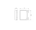 BOSCH Sada brzdových destiček - kotoučová brzda BO 0986460111, 0 986 460 111