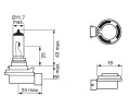 BOSCH Žárovka H8 12V 35W PGJ19-1 BO 1987302081, 1 987 302 081