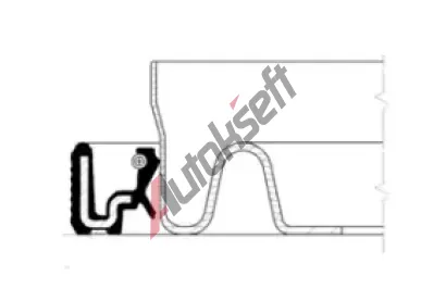 CORTECO Těsnící kroužek hřídele - klikový hřídel COR 12014727B, 12014727B CORTECO Těsnící kroužek hřídele - klikový hřídel COR 12014727B, 12014727B