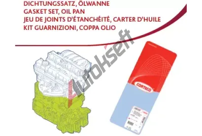 CORTECO Sada těsnění klikové skříně COR 427033P, 427033P CORTECO Sada těsnění klikové skříně COR 427033P, 427033P