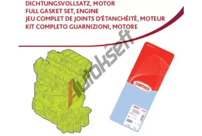 CORTECO Kompletní sada těsnění motoru COR 497381P, 497381P CORTECO Kompletní sada těsnění motoru COR 497381P, 497381P