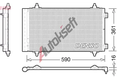 DENSO Kondenzátor klimatizace DEN DCN21018, DCN21018 DENSO Kondenzátor klimatizace DEN DCN21018, DCN21018