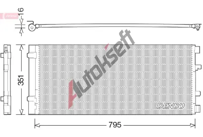DENSO Kondenzátor klimatizace DEN DCN23037, DCN23037 DENSO Kondenzátor klimatizace DEN DCN23037, DCN23037