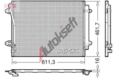 DENSO Kondenzátor klimatizace DEN DCN32012, DCN32012 DENSO Kondenzátor klimatizace DEN DCN32012, DCN32012