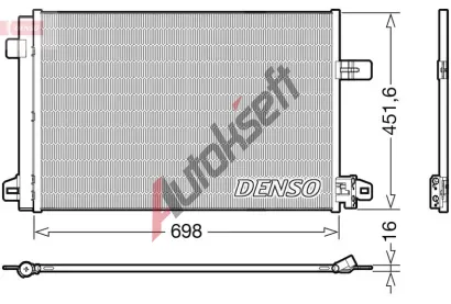 DENSO Kondenzátor klimatizace DEN DCN32028, DCN32028 DENSO Kondenzátor klimatizace DEN DCN32028, DCN32028