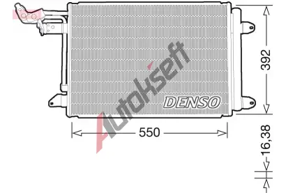 DENSO Kondenzátor klimatizace DEN DCN32032, DCN32032 DENSO Kondenzátor klimatizace DEN DCN32032, DCN32032