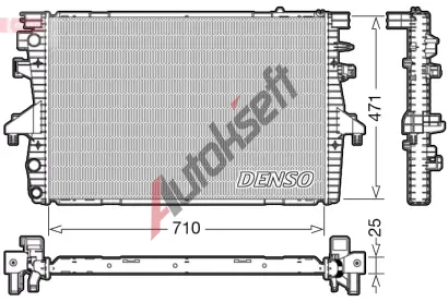 DENSO Chladič vody DEN DRM32039, DRM32039 DENSO Chladič vody DEN DRM32039, DRM32039
