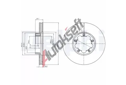 DELPHI Brzdový kotouč - 276 mm DF BG4173, BG4173 DELPHI Brzdový kotouč - 276 mm DF BG4173, BG4173