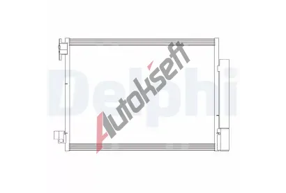 DELPHI Kondenzátor klimatizace DF CF20415, CF20415 DELPHI Kondenzátor klimatizace DF CF20415, CF20415