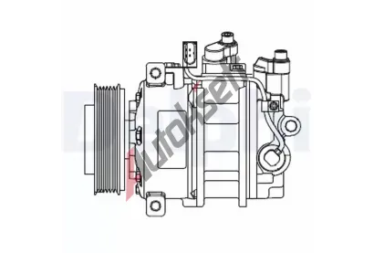 DELPHI Kompresor klimatizace DF CS20546, CS20546 DELPHI Kompresor klimatizace DF CS20546, CS20546