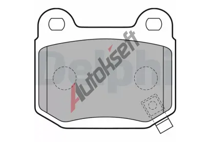 DELPHI Sada brzdových destiček DF LP1839, LP1839 DELPHI Sada brzdových destiček DF LP1839, LP1839