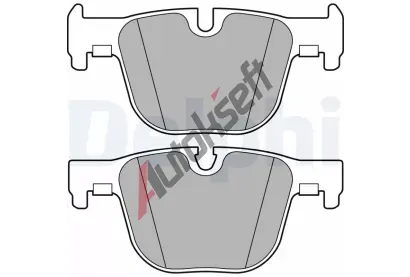 DELPHI Sada brzdových destiček DF LP2494, LP2494 DELPHI Sada brzdových destiček DF LP2494, LP2494