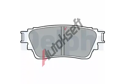 DELPHI Sada brzdových destiček DF LP3408, LP3408 DELPHI Sada brzdových destiček DF LP3408, LP3408