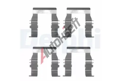 DELPHI Sada příslušenství obložení kotoučové brzdy DF LX0171, LX0171 DELPHI Sada příslušenství obložení kotoučové brzdy DF LX0171, LX0171