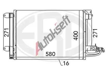 ERA Kondenzátor klimatizace ERA 667003, 667003 ERA Kondenzátor klimatizace ERA 667003, 667003