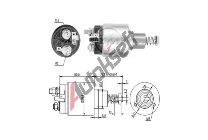 ERA Elektromagnetický spínač startéru ERA ZM676, ZM676 ERA Elektromagnetický spínač startéru ERA ZM676, ZM676