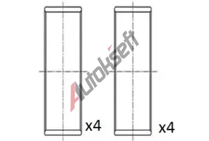 FAI AutoParts Ojniční ložisko FAI BB2067-025, BB2067-025 FAI AutoParts Ojniční ložisko FAI BB2067-025, BB2067-025
