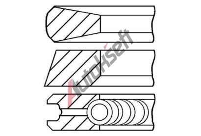 FAI AutoParts Sada pístních kroužků FAI PR25-000, PR25-000 FAI AutoParts Sada pístních kroužků FAI PR25-000, PR25-000