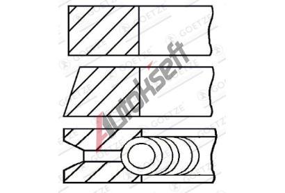 GOETZE ENGINE Sada pístních kroužků GEE 08-103100-00, 08-103100-00 GOETZE ENGINE Sada pístních kroužků GEE 08-103100-00, 08-103100-00