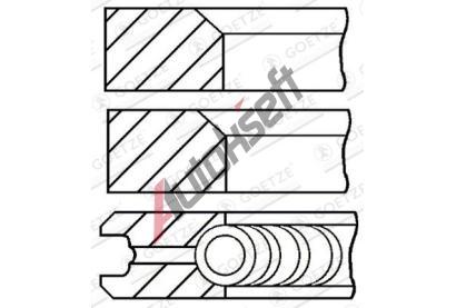 GOETZE ENGINE Sada pístních kroužků GEE 08-170700-10, 08-170700-10 GOETZE ENGINE Sada pístních kroužků GEE 08-170700-10, 08-170700-10
