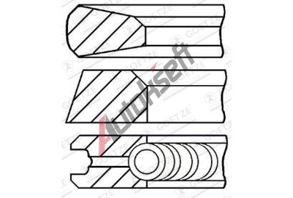 GOETZE ENGINE Sada pístních kroužků GEE 08-784821-00, 08-784821-00 GOETZE ENGINE Sada pístních kroužků GEE 08-784821-00, 08-784821-00