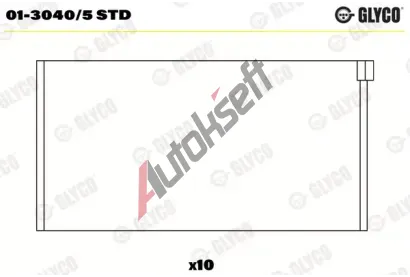 GLYCO Ojniční ložisko GLC 01-3040/5 STD, 01-3040/5 STD GLYCO Ojniční ložisko GLC 01-3040/5 STD, 01-3040/5 STD