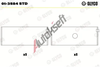 GLYCO Ojniční ložisko GLC 01-3584 STD, 01-3584 STD GLYCO Ojniční ložisko GLC 01-3584 STD, 01-3584 STD