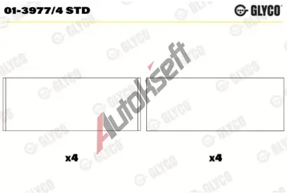 GLYCO Ojniční ložisko GLC 01-3977/4 STD, 01-3977/4 STD GLYCO Ojniční ložisko GLC 01-3977/4 STD, 01-3977/4 STD
