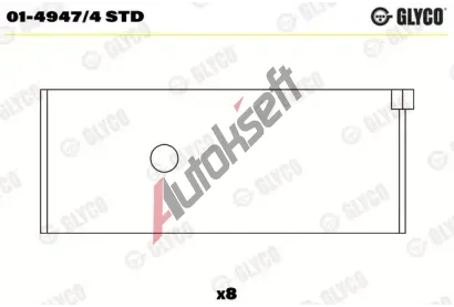 GLYCO Ojniční ložisko GLC 01-4947/4 STD, 01-4947/4 STD GLYCO Ojniční ložisko GLC 01-4947/4 STD, 01-4947/4 STD
