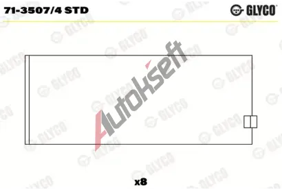 GLYCO Ojniční ložisko GLC 71-3507/4 STD, 71-3507/4 STD GLYCO Ojniční ložisko GLC 71-3507/4 STD, 71-3507/4 STD