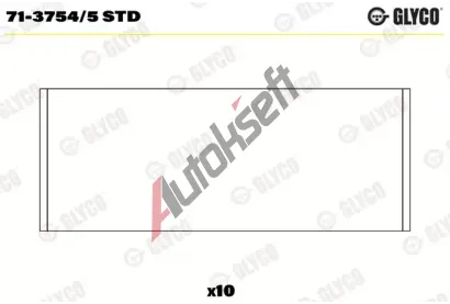 GLYCO Ojniční ložisko GLC 71-3754/5 STD, 71-3754/5 STD GLYCO Ojniční ložisko GLC 71-3754/5 STD, 71-3754/5 STD