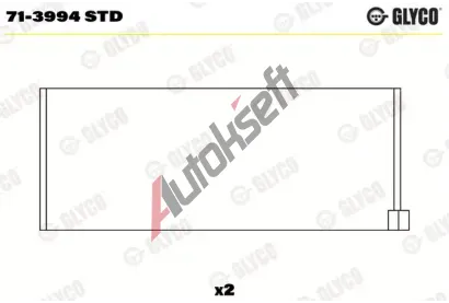 GLYCO Ojniční ložisko GLC 71-3994 STD, 71-3994 STD GLYCO Ojniční ložisko GLC 71-3994 STD, 71-3994 STD