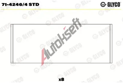 GLYCO Ojniční ložisko GLC 71-4246/4 STD, 71-4246/4 STD GLYCO Ojniční ložisko GLC 71-4246/4 STD, 71-4246/4 STD