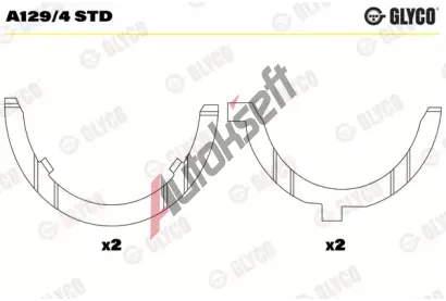 GLYCO Distanční kotouč klikového hřídele GLC A129/4 STD, A129/4 STD GLYCO Distanční kotouč klikového hřídele GLC A129/4 STD, A129/4 STD