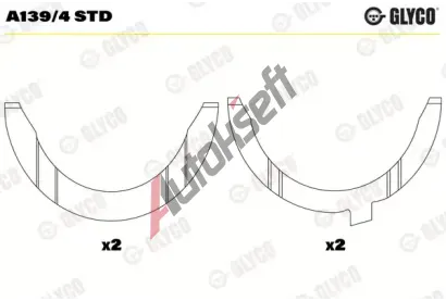 GLYCO Distanční kotouč klikového hřídele GLC A139/4 STD, A139/4 STD GLYCO Distanční kotouč klikového hřídele GLC A139/4 STD, A139/4 STD