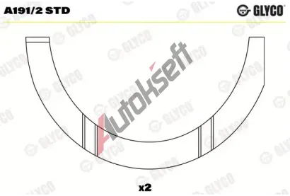 GLYCO Distanční kotouč klikového hřídele GLC A191/2 STD, A191/2 STD GLYCO Distanční kotouč klikového hřídele GLC A191/2 STD, A191/2 STD